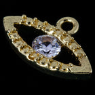 13.5mm Gold Cubic Zirconia Eye Pendant #MFA287-General Bead
