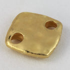 9mm Matte Gold Hammered Square Connector #MFA290-General Bead