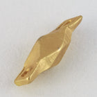9mm x 3mm Matte Gold Faceted Link #MFA294-General Bead