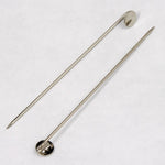 60mm Silver Stick Pin w/ 6mm Pad-General Bead