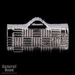 1/2 Inch Silver Tone Bar Clamp #MFB024-General Bead