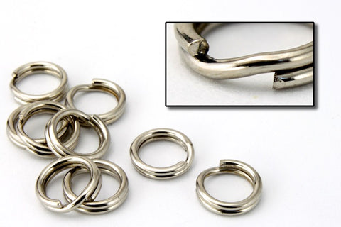9mm Silver Split Ring #MFF026-General Bead