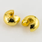 4mm Gold Crimp Cover #MFB035-General Bead