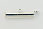 20mm Bright Silver Slide Tube #MFB109-General Bead