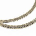 119mm Antique Brass Textured Open Collar Pendant with 43 Holes #MFD165-General Bead