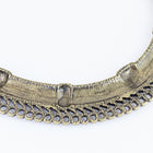 109mm Antique Brass Contemporary Collar Pendant with 43 Loops #MFD167-General Bead