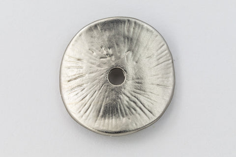 15mm Matte Silver Concave Radial Disc Bead #MFB179-General Bead