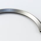 3.5" Matte Silver Square Curved Tube Bead #MFB181-General Bead