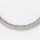3.5" Matte Silver Square Curved Tube Bead #MFB181-General Bead