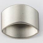 20mm Matte Silver Squished Tube Bead #MFB187-General Bead