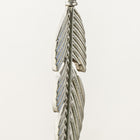 31mm Matte Silver Pewter Feather Pendant #MFB192-General Bead