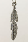31mm Matte Silver Pewter Feather Pendant #MFB192-General Bead