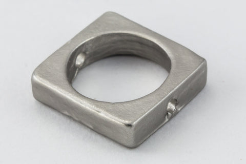 8.5mm Matte Silver Pewter Square Bead Frame #MFB194-General Bead