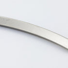 35mm Matte Silver Square Curved Tube Bead #MFB195-General Bead