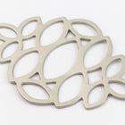 24mm x 35mm Matte Silver Filigree Connector #MFB198-General Bead