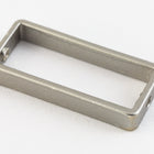26mm x 8mm Matte Silver Rectangle Bead Frame (72 Pcs) #MFB296