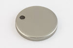 12mm Matte Silver Coin Drop #MFB206-General Bead