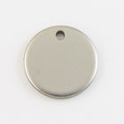 12mm Matte Silver Coin Drop #MFB206-General Bead