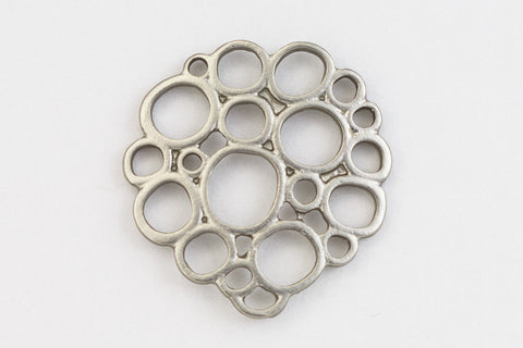 20mm Matte Silver Bubble Connector #MFB208-General Bead