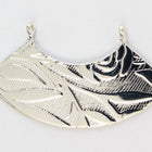 44mm Silver Curved Floral Pendant #MFB209-General Bead