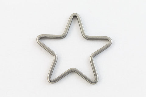 14mm Matte Silver Star Connector #MFB212-General Bead