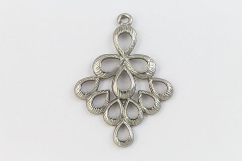27mm Matte Silver Chandelier #MFB214-General Bead