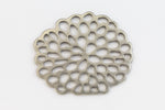 32mm Matte Silver Coral Connector #MFB215-General Bead