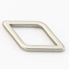 13mm Matte Silver Open Diamond Connector #MFB218-General Bead