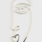40mm Silver Single Line Face Pendant #MFB220-General Bead