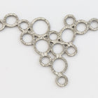 46mm Matte Silver Multi Loop Connector #MFB228-General Bead