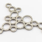 46mm Matte Silver Multi Loop Connector #MFB228-General Bead