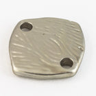 13mm Matte Silver Textured Square Connector #MFB240-General Bead