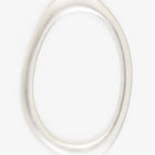 40mm x 29mm Matte Silver Oblong Link #MFB242-General Bead