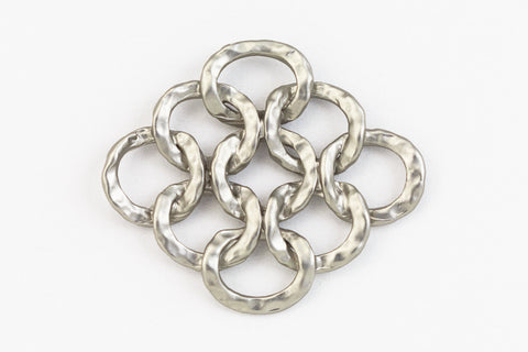 20mm Matte Silver Interlinked Loop Connector #MFB245-General Bead
