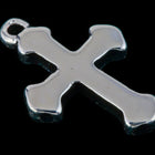 18.5mm x 12.5mm Silver Cross Charm #MFB256-General Bead