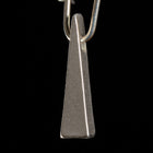 14mm Matte Silver Triangle Drop #MFB261
