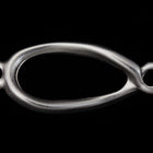 22mm Matte Silver Twisted Teardrop Connector #MFB280-General Bead