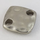 9mm Matte Silver Hammered Square Connector #MFB290-General Bead