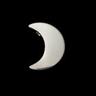 12mm Matte Silver Crescent Moon Bead #MFB301-General Bead