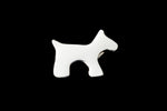 10mm Matte Silver Scottish Terrier Bead #MFB302-General Bead