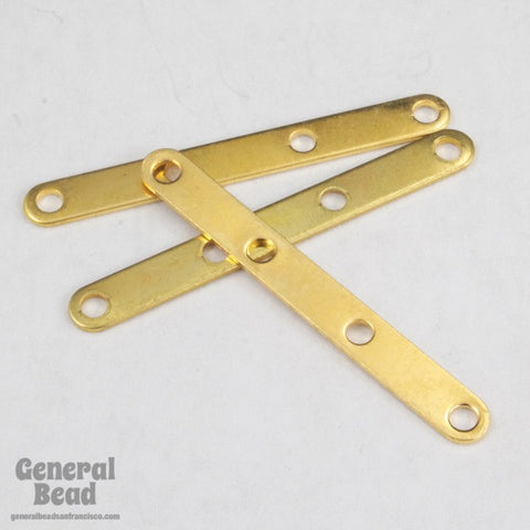 25mm Gold 4 Hole Spacer Bar-General Bead