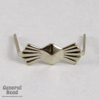 11mm Silver Chandelier Bowtie Clip #MFD081-General Bead