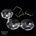 11mm Silver Chandelier Bowtie Clip #MFD081-General Bead