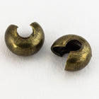 4mm Antique Brass Crimp Cover #MFD035-General Bead
