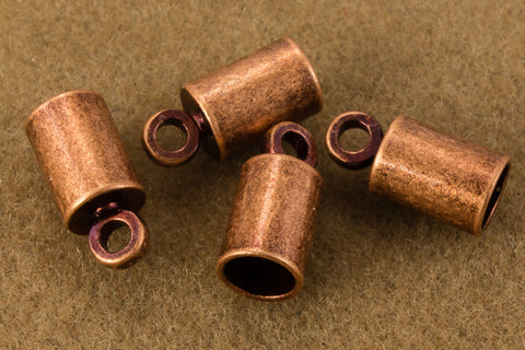 4mm Antique Copper Cord End Cap #MFD108-General Bead