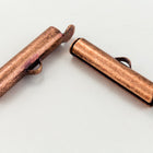 30mm Antique Copper Slide Tube #MFD114-General Bead