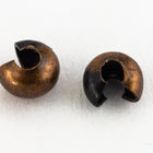 4mm Antique Copper Crimp Cover #MFE035-General Bead