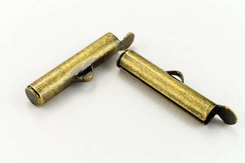 30mm Antique Brass Slide Tube #MFE114-General Bead