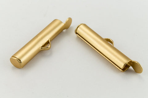 30mm Matte Gold Slide Tube #MFF114-General Bead