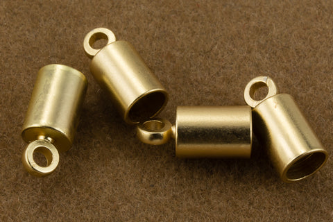 3mm Matte Gold Cord End Cap #MFG116-General Bead